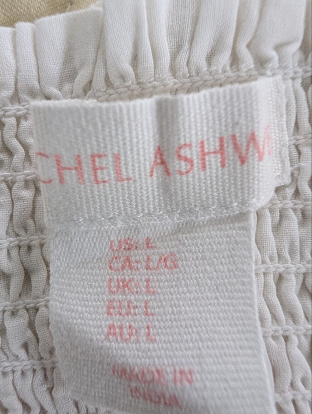 Rachel Ashwell White 100% Nightgown Size L - Picture 9 of 13